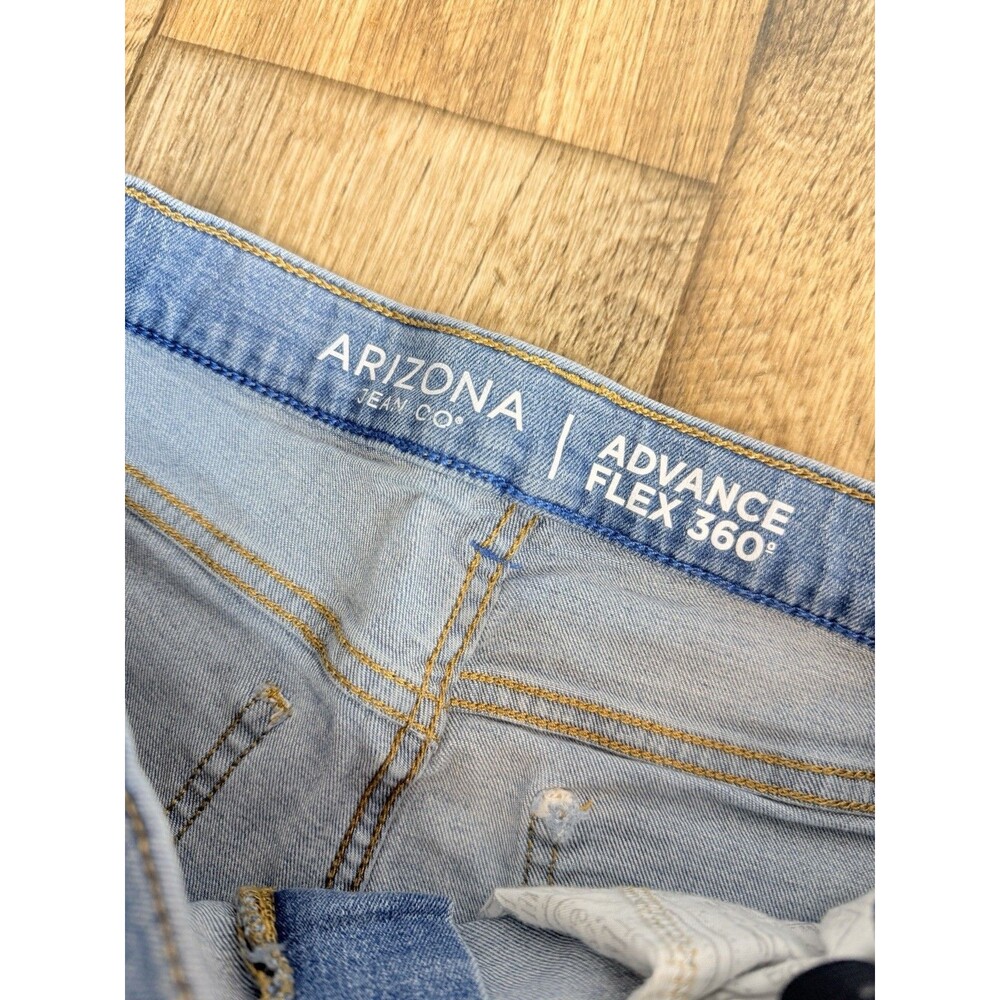 Arizona Jean Co Advance Flex 360° Relaxed Straight Stretch Jeans Blue Denim 16R - Picture 6 of 12